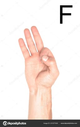 The Letter F in sign language, it looks like an ok sign but with the thumb and index finger touching. 